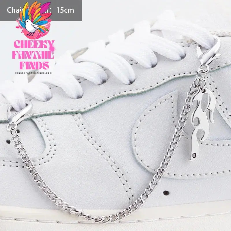 1PCS Luxurious Diamond DIY Heart Star Pearl Shoe Chain Punk Original Detachable Studded Pentagram Shoe Accessories Jewelry Penda Cheeky Fantail Finds