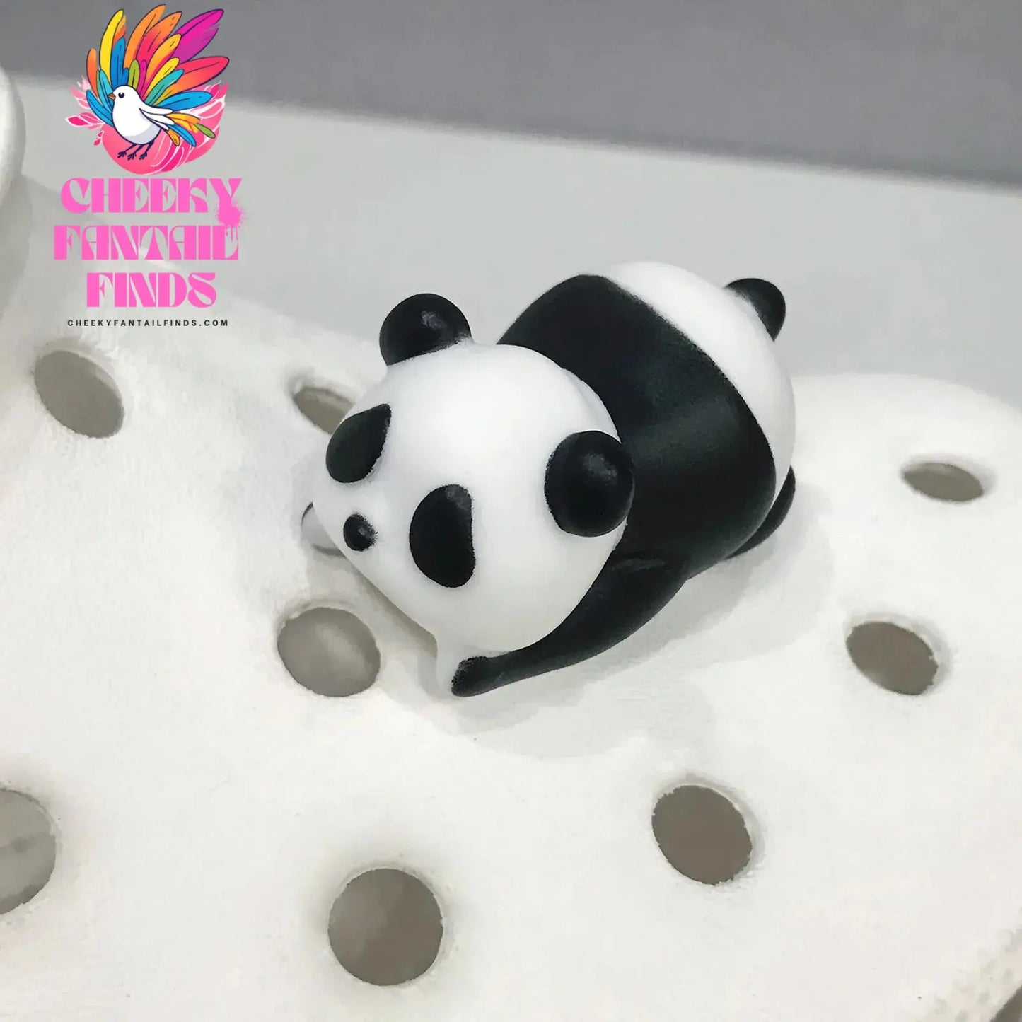 1Pcs Cute Panda Baby Shoe Charms Lovely Cartoon Stereoscopic Sandals Decorations Children DIY Slipper Hole Shoes Accessories New Cheeky Fantail Finds