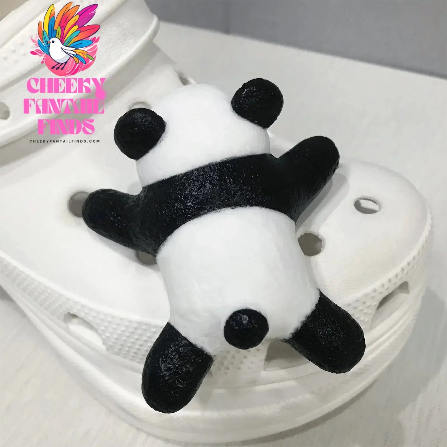 1Pcs Cute Panda Baby Shoe Charms Lovely Cartoon Stereoscopic Sandals Decorations Children DIY Slipper Hole Shoes Accessories New Cheeky Fantail Finds