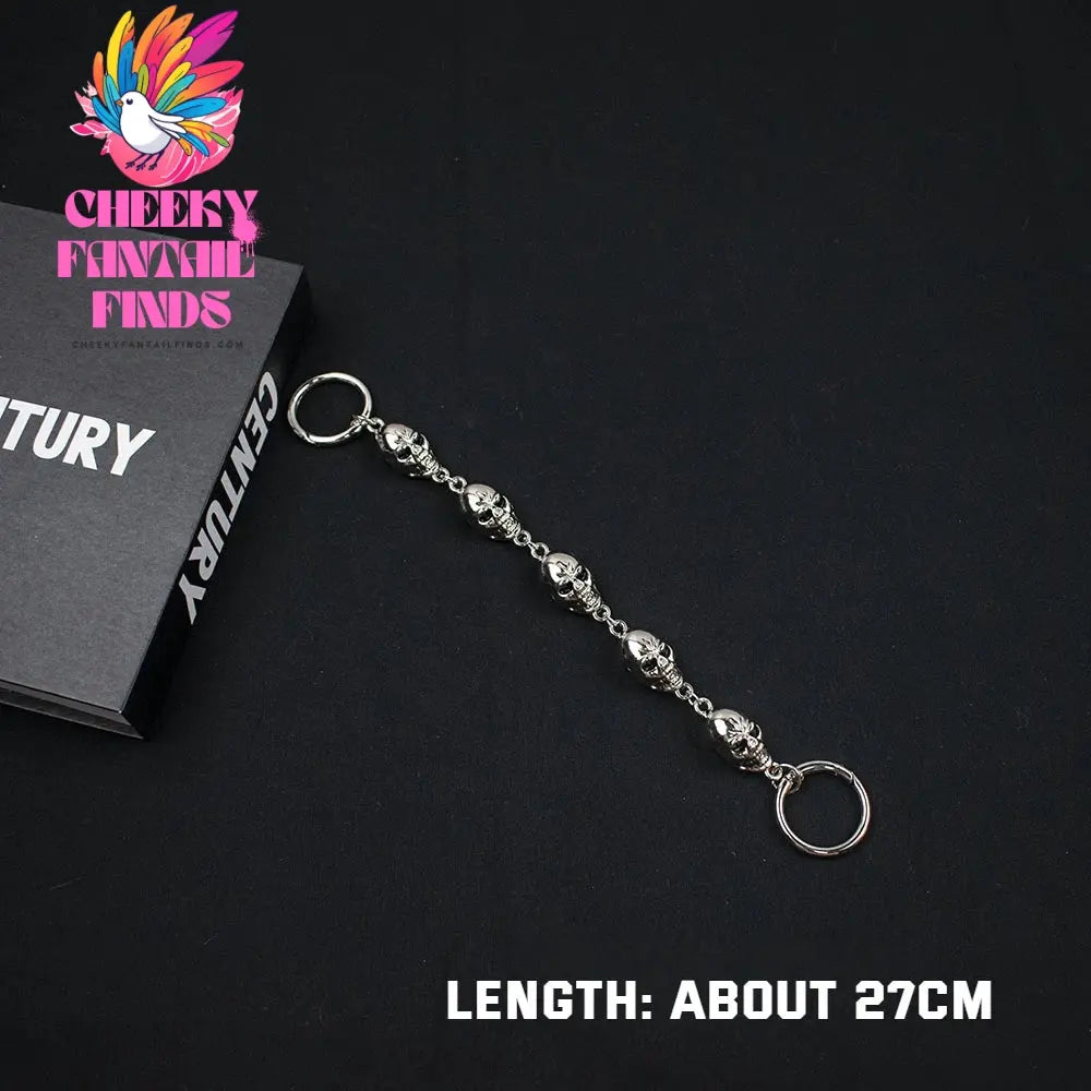 1Pcs Hip-hop Metal Sneaker Decoration Punk Fashion High-top Canvas Shoe Chain Dark Style Pin Men Women Slipper Sandal Accessorie Cheeky Fantail Finds