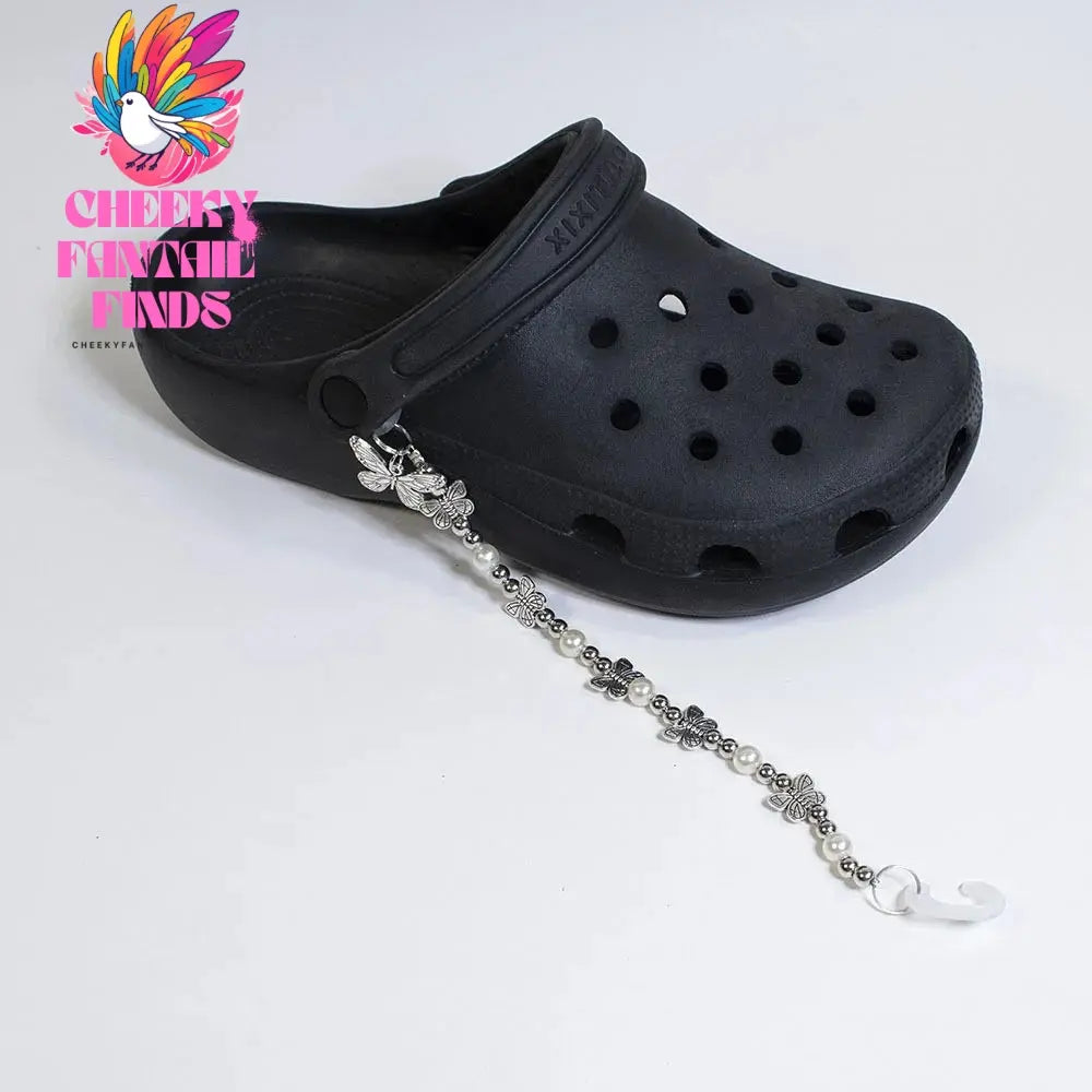 1Pcs Hip-hop Metal Sneaker Decoration Punk Fashion High-top Canvas Shoe Chain Dark Style Pin Men Women Slipper Sandal Accessorie Cheeky Fantail Finds