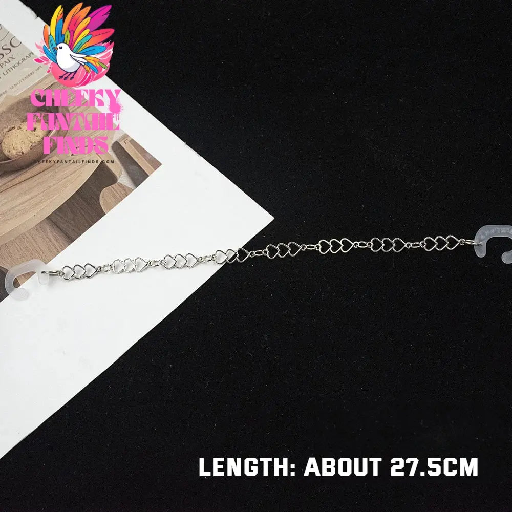 1Pcs Hip-hop Metal Sneaker Decoration Punk Fashion High-top Canvas Shoe Chain Dark Style Pin Men Women Slipper Sandal Accessorie Cheeky Fantail Finds