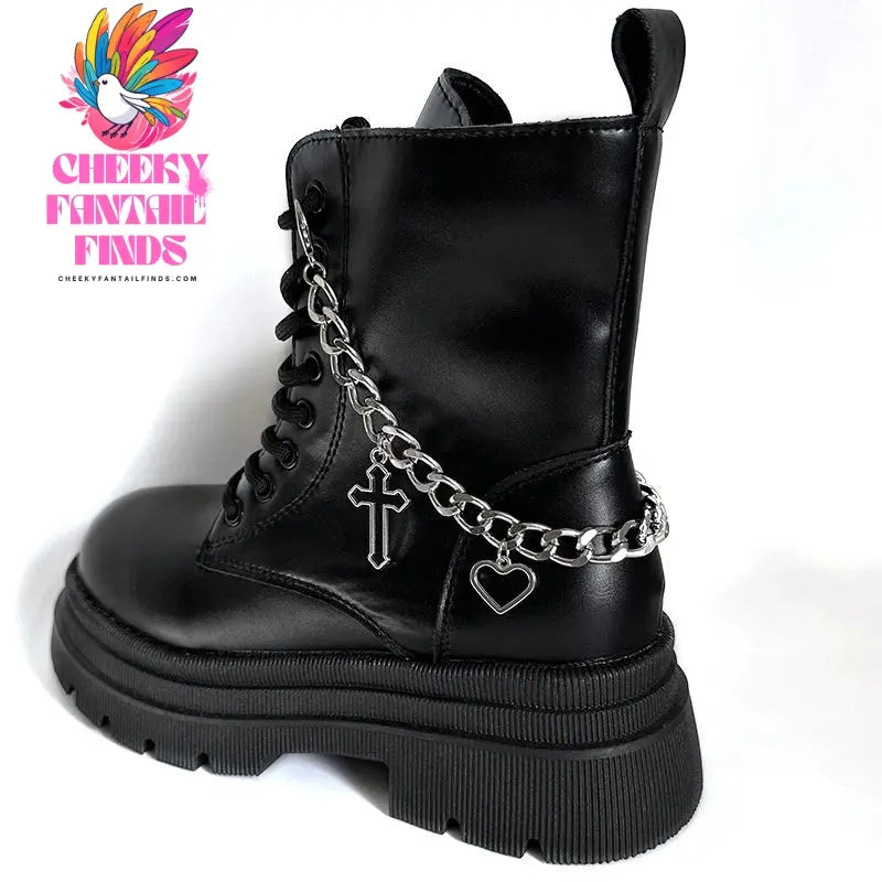 1Pcs Hollow Out Heart Star Charms Shoe Chains Martin Boots Canvas Shoes Buckles Decoration Y2k Shoes Accessories Cheeky Fantail Finds