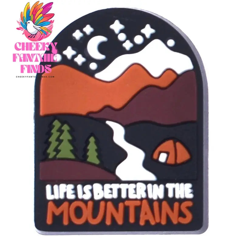 1Pcs PVC Beautiful landscape Shoe Charms for DIY Badge Clogs, Slides, Buckle Kids Adults, hole charms Cheeky Fantail Finds