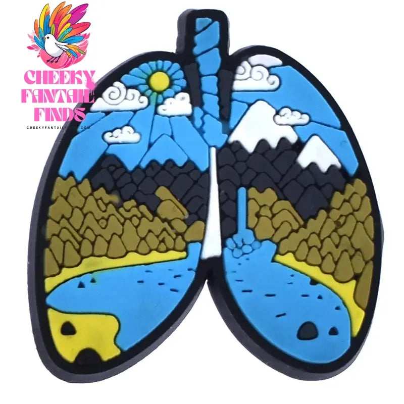 1Pcs PVC Beautiful landscape Shoe Charms for DIY Badge Clogs, Slides, Buckle Kids Adults, hole charms Cheeky Fantail Finds