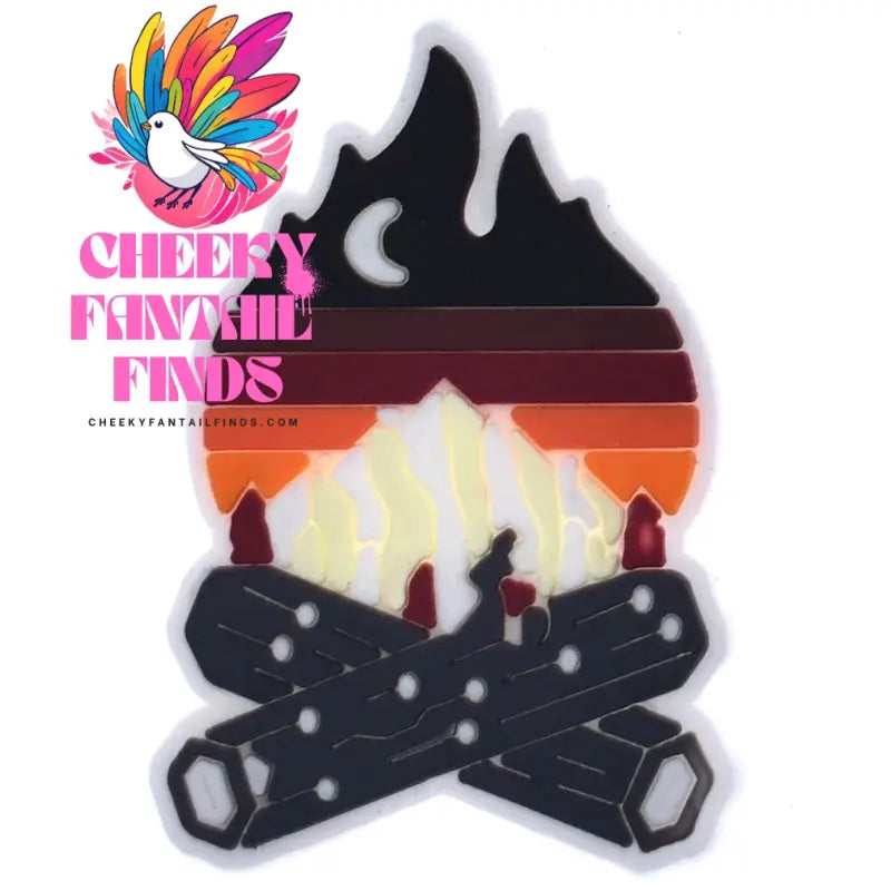 1Pcs PVC Beautiful landscape Shoe Charms for DIY Badge Clogs, Slides, Buckle Kids Adults, hole charms Cheeky Fantail Finds