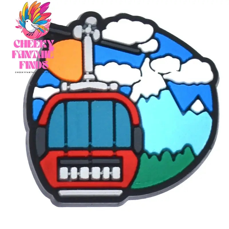 1Pcs PVC Beautiful landscape Shoe Charms for DIY Badge Clogs, Slides, Buckle Kids Adults, hole charms Cheeky Fantail Finds