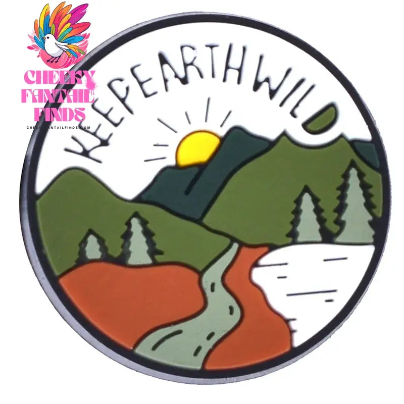 1Pcs PVC Beautiful landscape Shoe Charms for DIY Badge Clogs, Slides, Buckle Kids Adults, hole charms Cheeky Fantail Finds