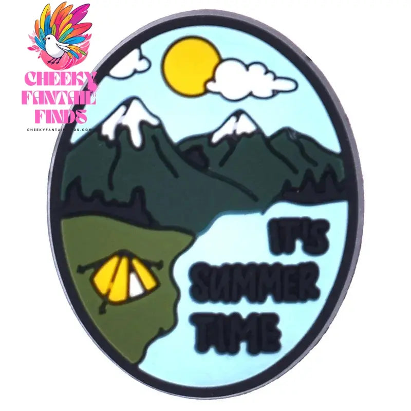1Pcs PVC Beautiful landscape Shoe Charms for DIY Badge Clogs, Slides, Buckle Kids Adults, hole charms Cheeky Fantail Finds