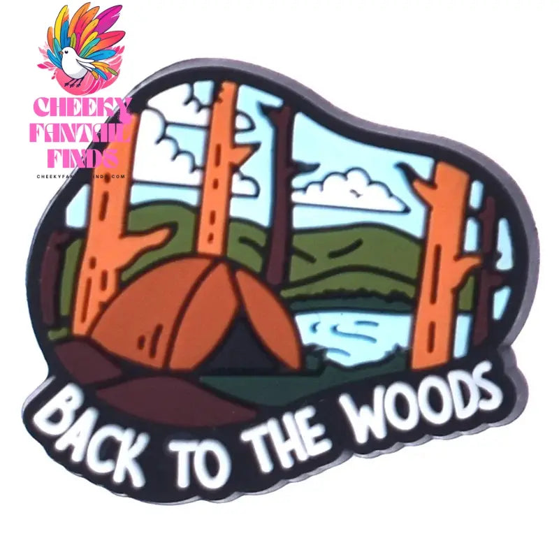 1Pcs PVC Beautiful landscape Shoe Charms for DIY Badge Clogs, Slides, Buckle Kids Adults, hole charms Cheeky Fantail Finds