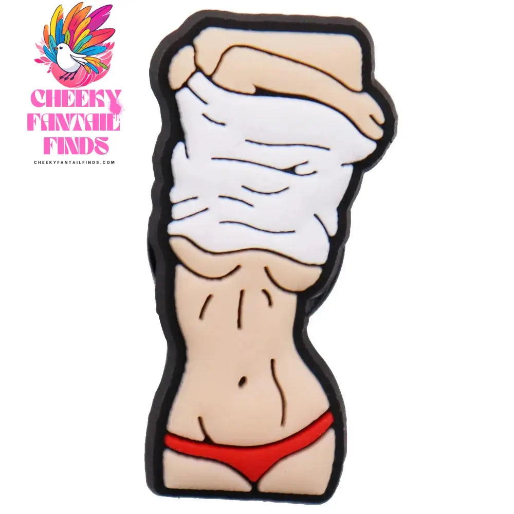 1Pcs PVC Sexy Body Part Woman Sandals Shoe Charms Accessories Shoe Buckle For Bracelet Kids Holiday Gift Cheeky Fantail Finds