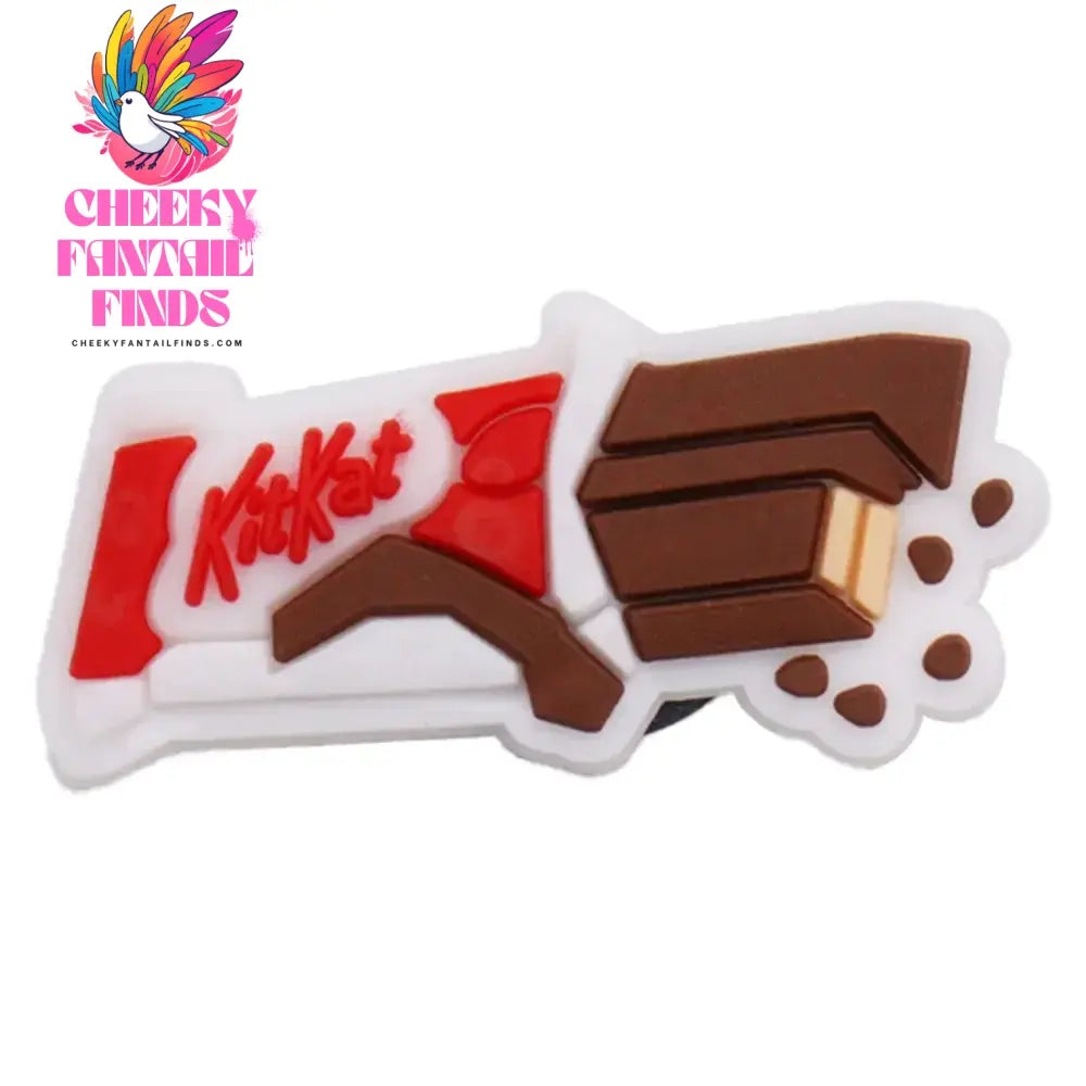 1Pcs Yummy Cookie Fried Chicken Chocolate Bar Candy Children Pvc Shoe Buckle Charms Clog Accessories Fit Women Sandals - Cheeky Fantail Finds