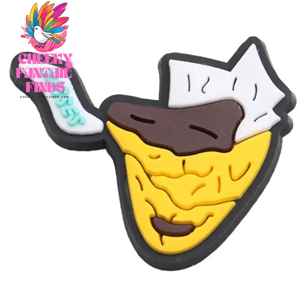 1Pcs Yummy Cookie Fried Chicken Chocolate Bar Candy Children Pvc Shoe Buckle Charms Clog Accessories Fit Women Sandals - Cheeky Fantail Finds
