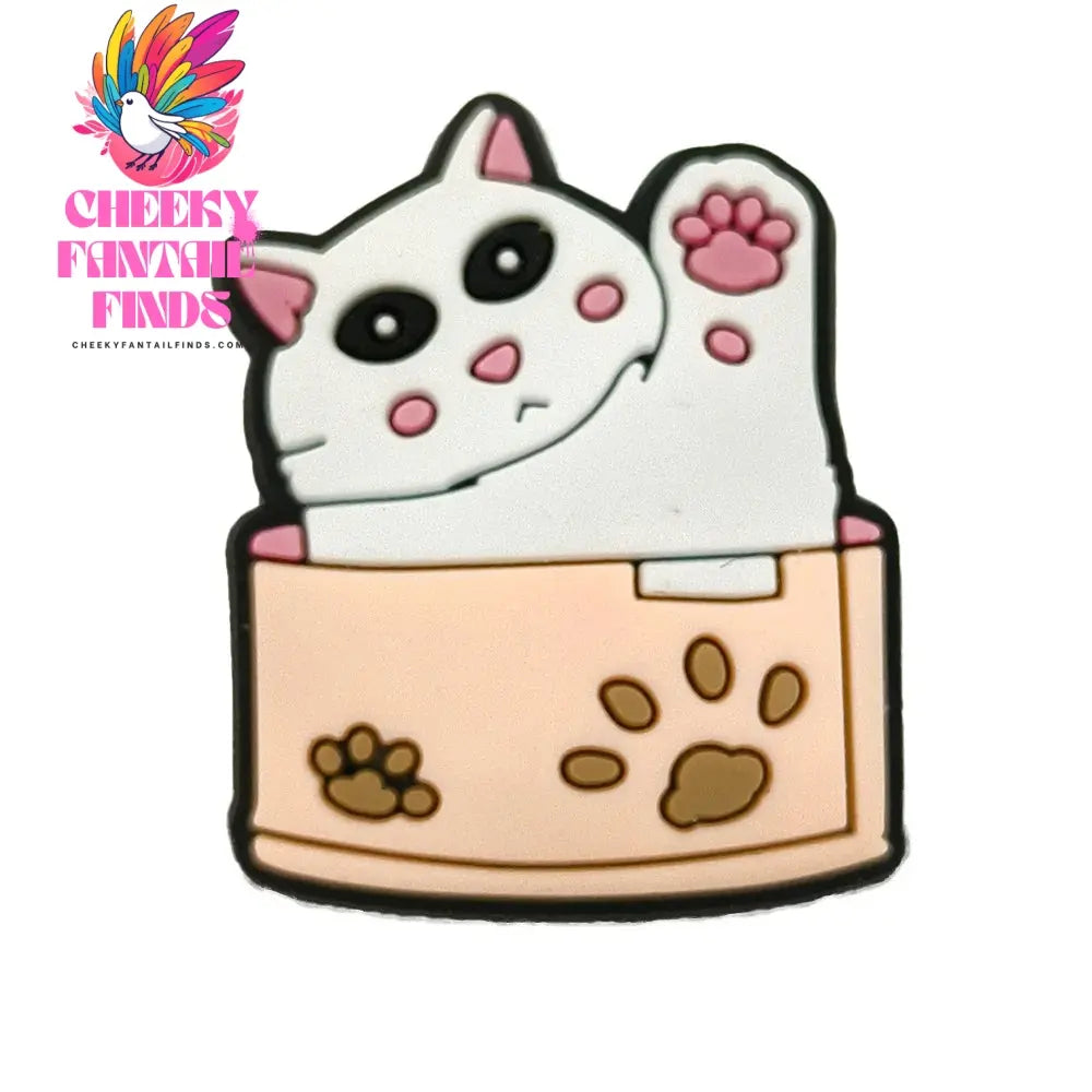 1pc Cute Cartoon Cats PVC Shoe Charms for Clogs Accessories Shoe Decorations Sandals Pins DIY Kids Women Beach Bag Accessories - Cheeky Fantail Finds