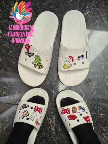1pcs Animals Fruit Flower PVC Shoe Charms Butterfly Owl Ladybug Clog Decorations Avocado Cherry Mushroom Cactus Sandal Accessory - Cheeky Fantail Finds