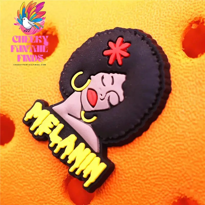 1pcs Black King Period PVC Theme Shoe Charms Decorations Melanin Magic Power Shoe Accessories Boy Bye Vote Shoes Buckle Pin Clip Cheeky Fantail Finds