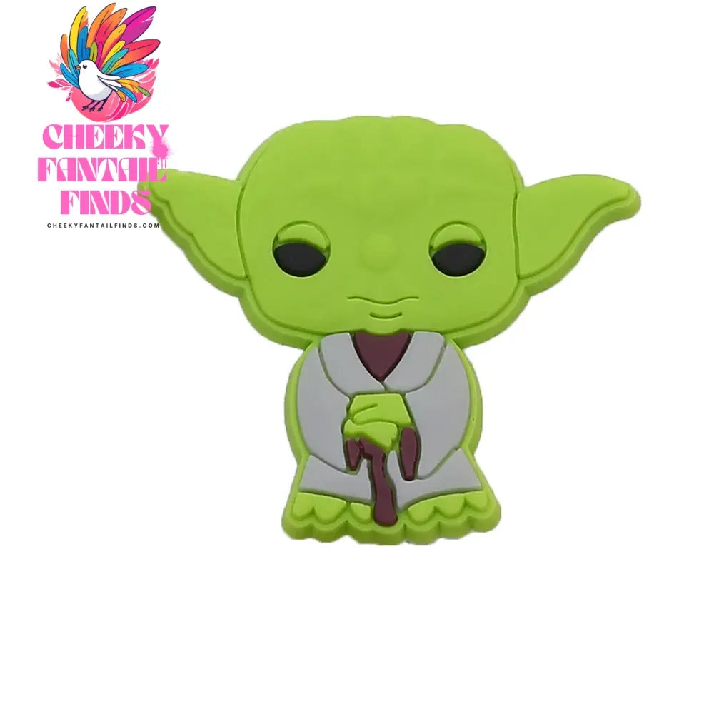1pcs CCF Yoda Baby Popular Movie Series shoe Charms Designer for Shoe Charms Accessories for Classic Clog Kids Gift Hot Sale Cheeky Fantail Finds
