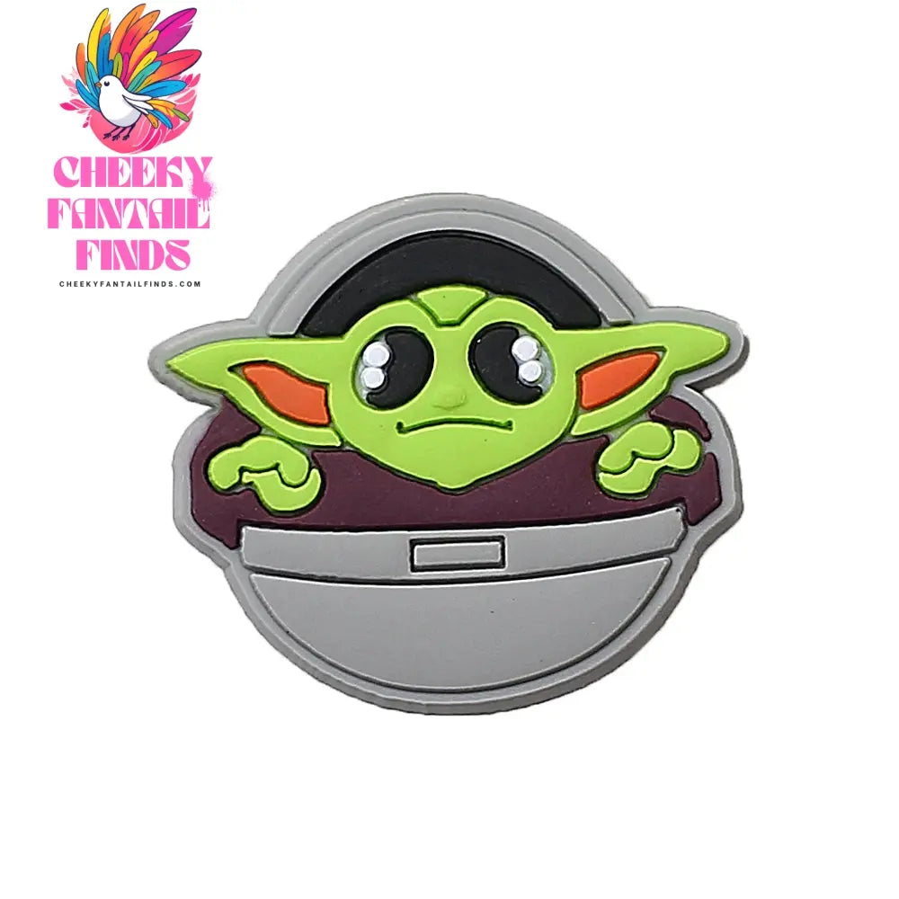 1pcs CCF Yoda Baby Popular Movie Series shoe Charms Designer for Shoe Charms Accessories for Classic Clog Kids Gift Hot Sale Cheeky Fantail Finds