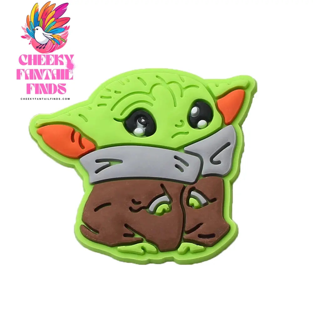 1pcs CCF Yoda Baby Popular Movie Series shoe Charms Designer for Shoe Charms Accessories for Classic Clog Kids Gift Hot Sale Cheeky Fantail Finds