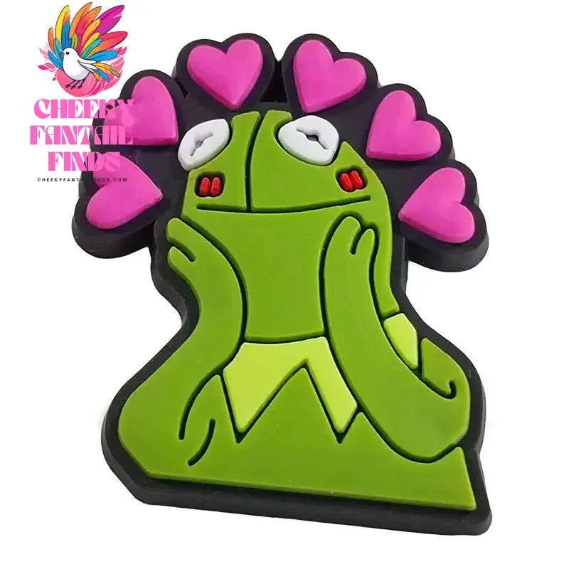 1pcs Cartoon Sad Frog Pepe PVC Duck Shoe Buckle Decoration Cute Shoes Accessories DIY for Shoes Women Girls Kids Boy Party Gifts Cheeky Fantail Finds
