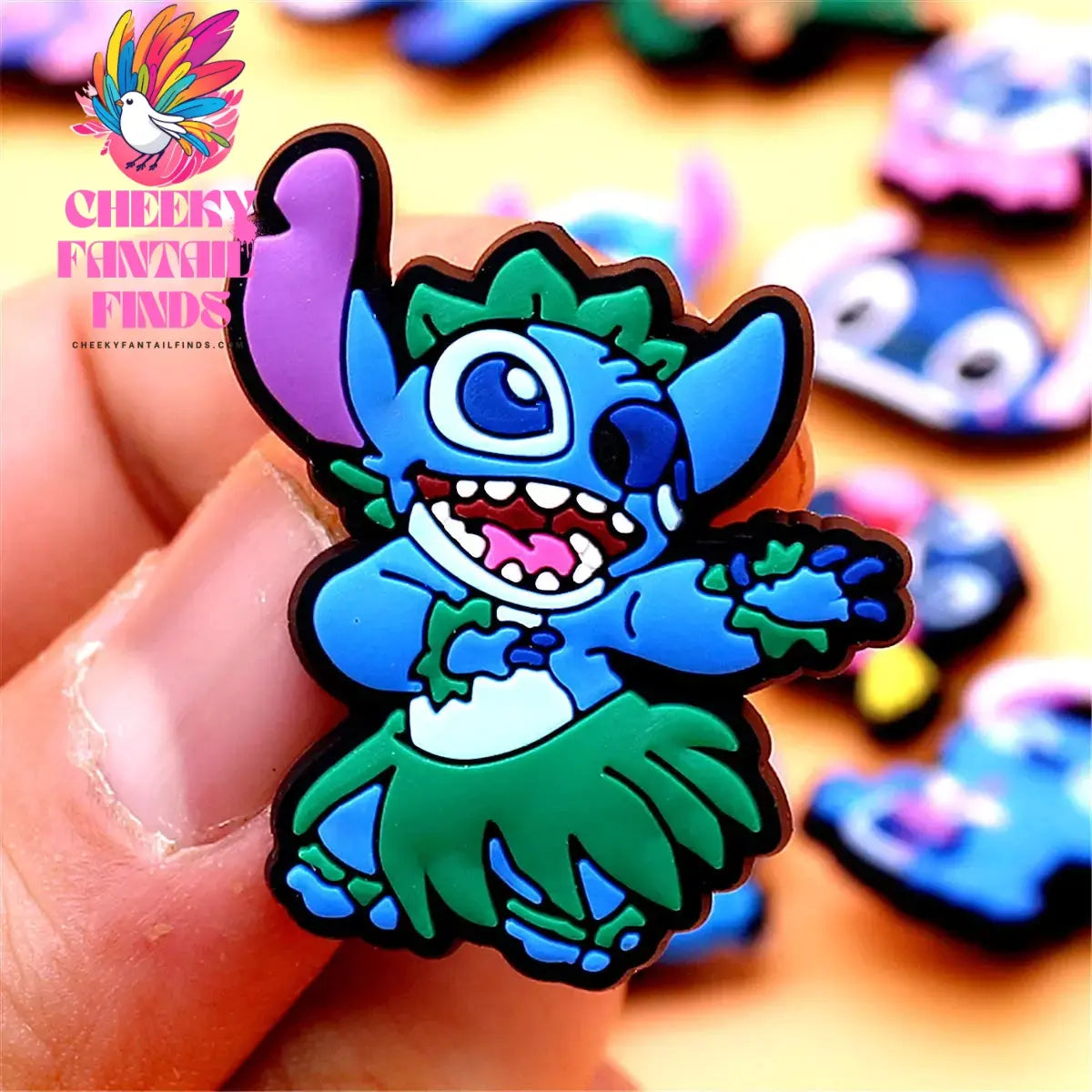 1pcs Cartoon movie Lilo Stitch Shoe Accessories Clog Charms Sandals Decoration Pink Stitch Angel PVC Clogs Buckle for Kids Gifts Cheeky Fantail Finds