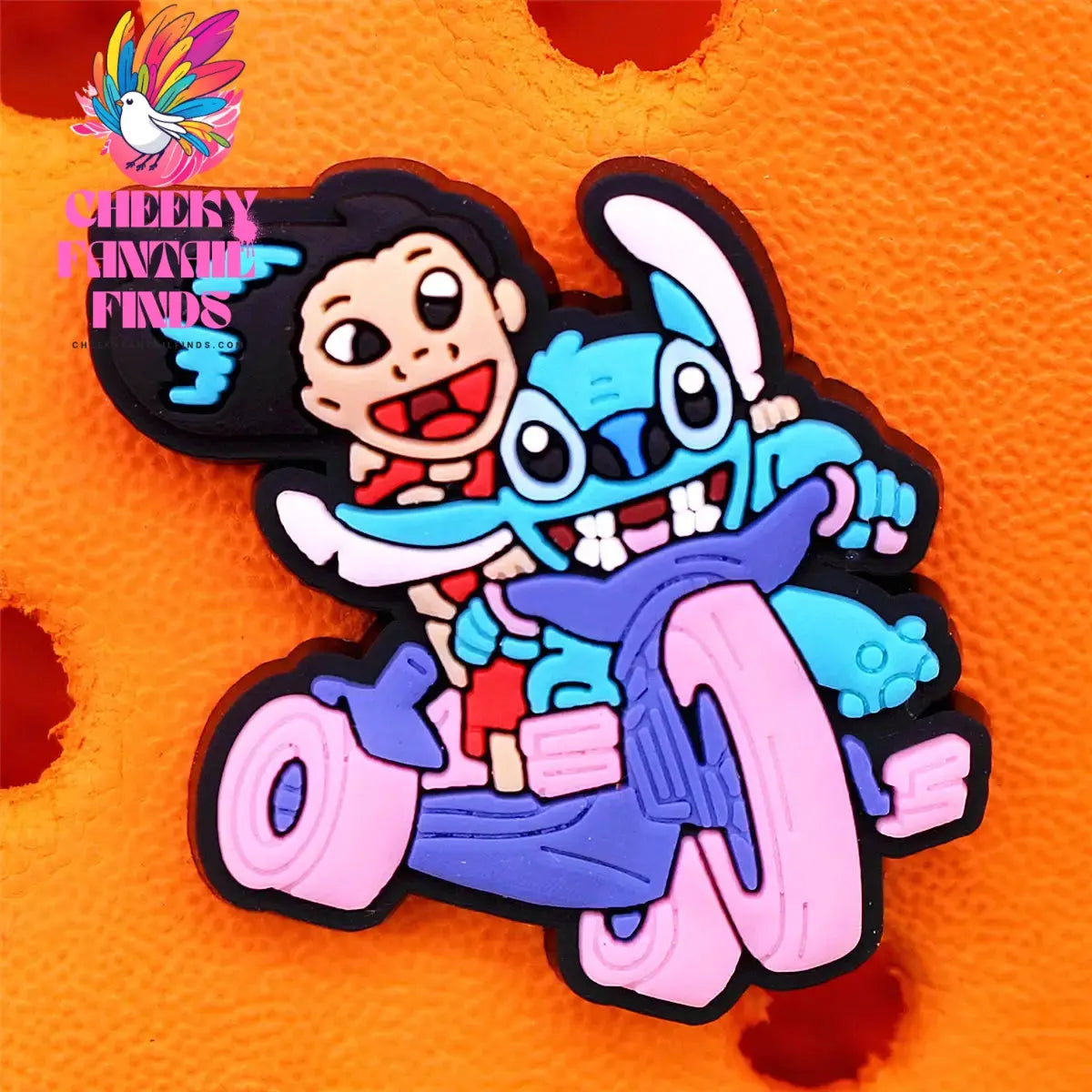 1pcs Cartoon movie Lilo Stitch Shoe Accessories Clog Charms Sandals Decoration Pink Stitch Angel PVC Clogs Buckle for Kids Gifts Cheeky Fantail Finds