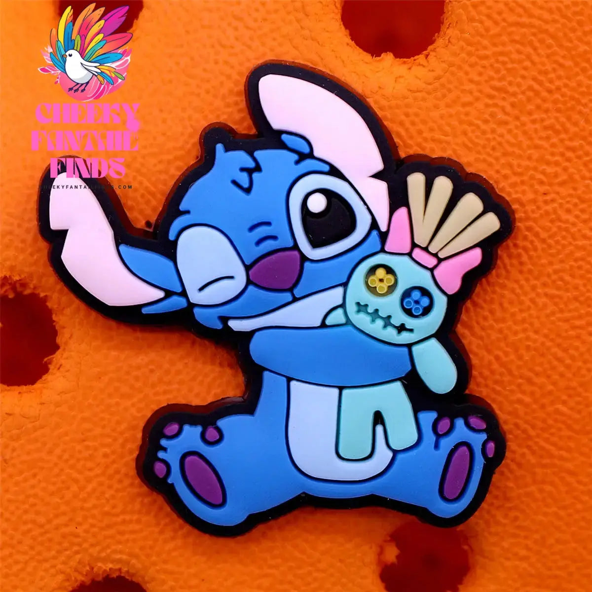 1pcs Cartoon movie Lilo Stitch Shoe Accessories Clog Charms Sandals Decoration Pink Stitch Angel PVC Clogs Buckle for Kids Gifts Cheeky Fantail Finds