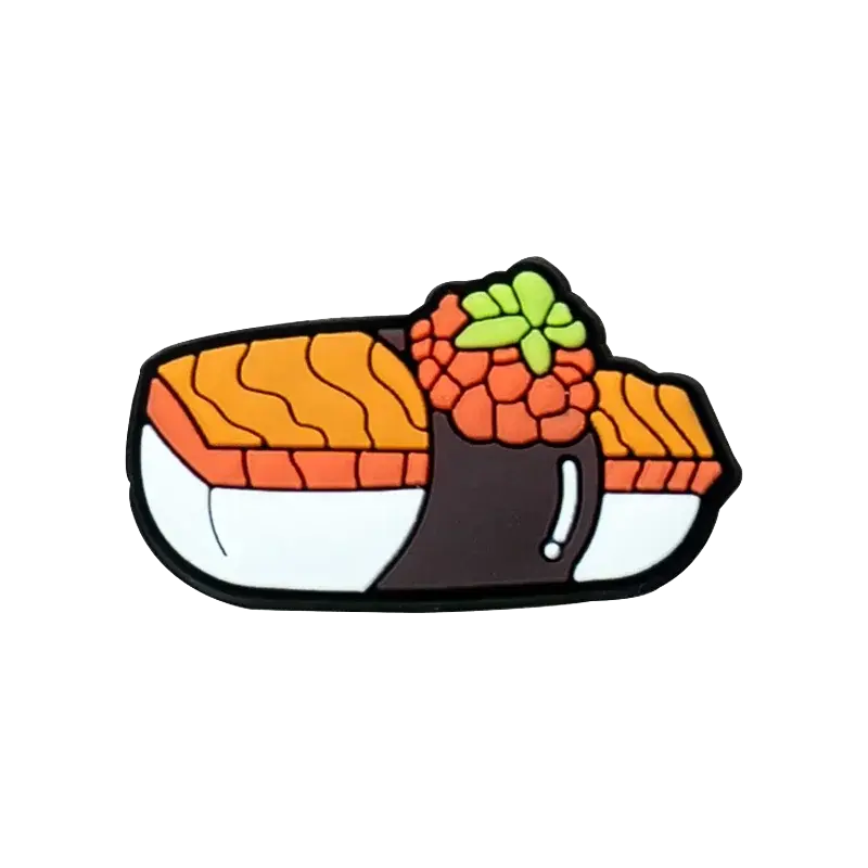 1pcs Cute Food Shoe Charms for Women Men Kids Sushi Cheese Lemon Fruit Cake Shoe Decorations Pins Clog Buckles Ornament Gifts - Cheeky Fantail Finds