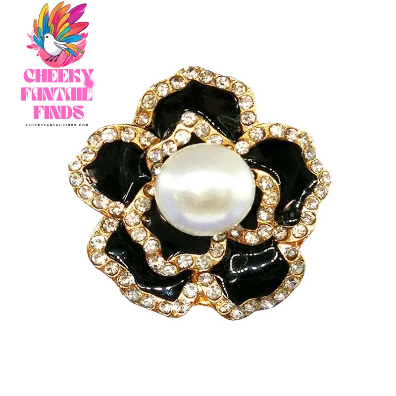1pcs Designer Metal Shoe Charms Shinning Decorations for Sandal Pins for Women Girls Gift Pearl Shoe Accessories for Clog Buckle - Cheeky Fantail Finds
