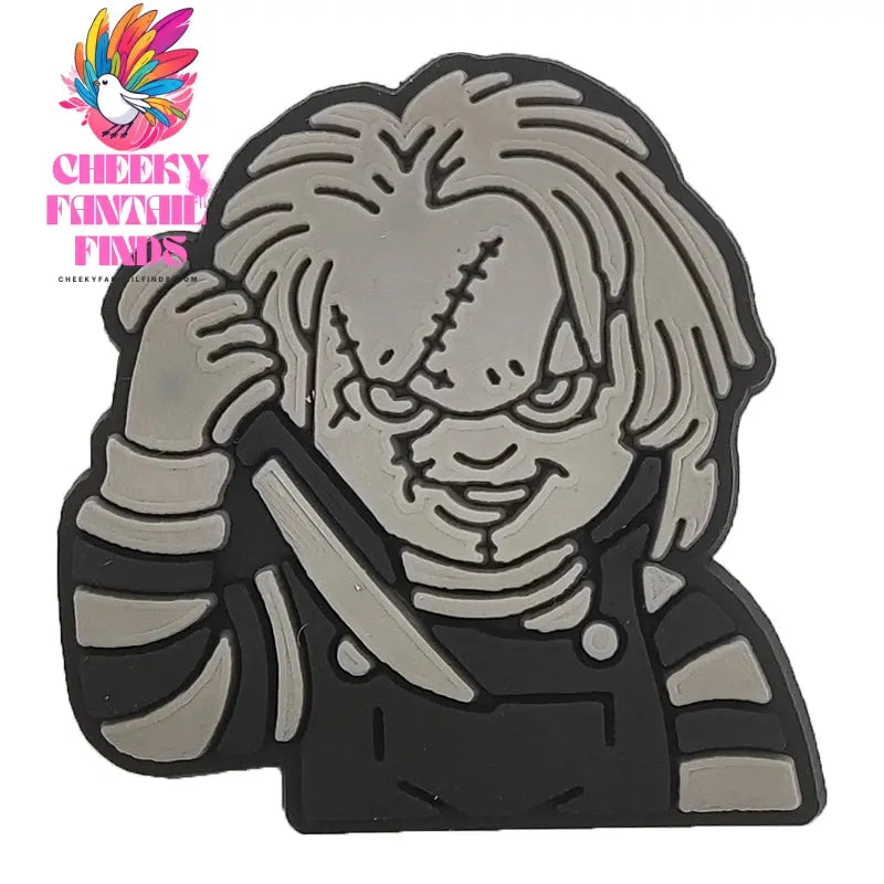 1pcs Halloween Horror Movie Exorcist shoe Charms Designer for Shoe Accessories for Classic Clog Kids Gift Hot Sale Cheeky Fantail Finds