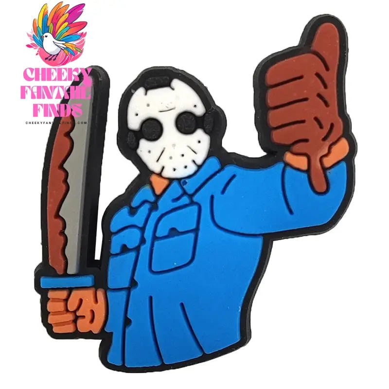 1pcs Halloween Horror Movie Exorcist shoe Charms Designer for Shoe Accessories for Classic Clog Kids Gift Hot Sale Cheeky Fantail Finds