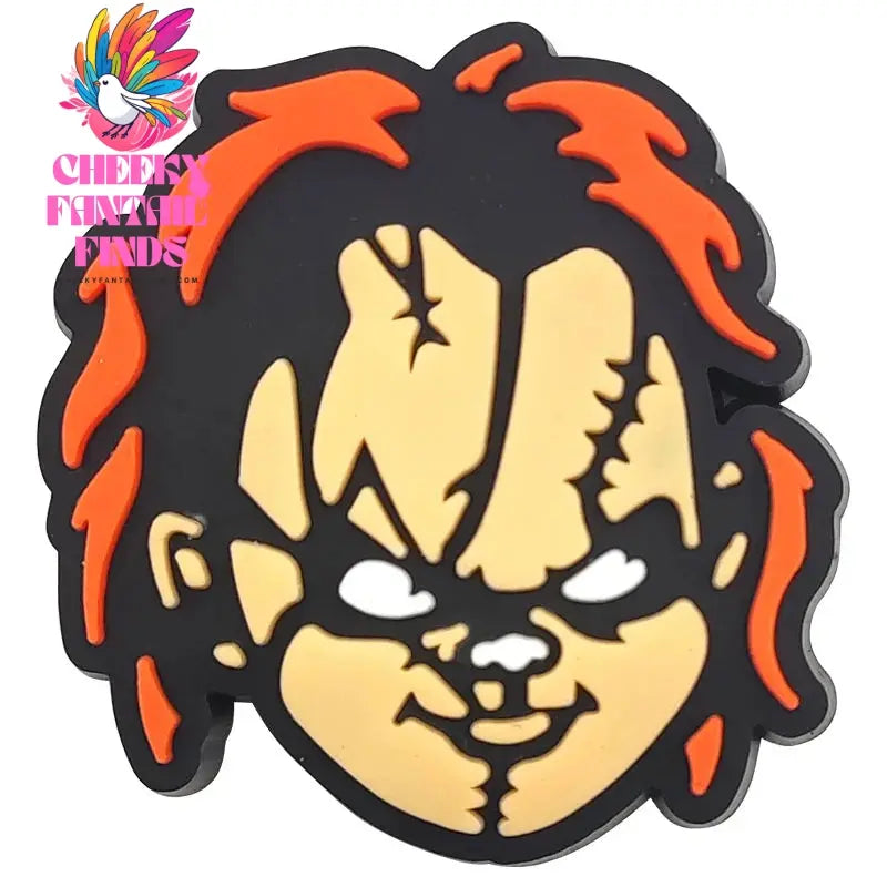 1pcs Halloween Horror Movie Exorcist shoe Charms Designer for Shoe Accessories for Classic Clog Kids Gift Hot Sale Cheeky Fantail Finds