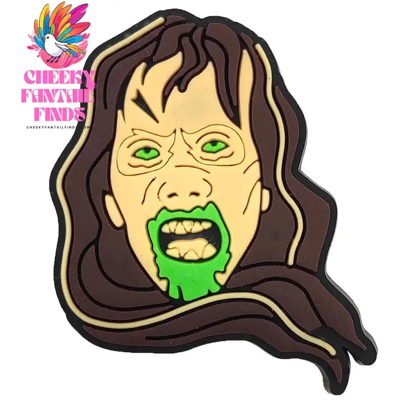 1pcs Halloween Horror Movie Exorcist shoe Charms Designer for Shoe Accessories for Classic Clog Kids Gift Hot Sale Cheeky Fantail Finds