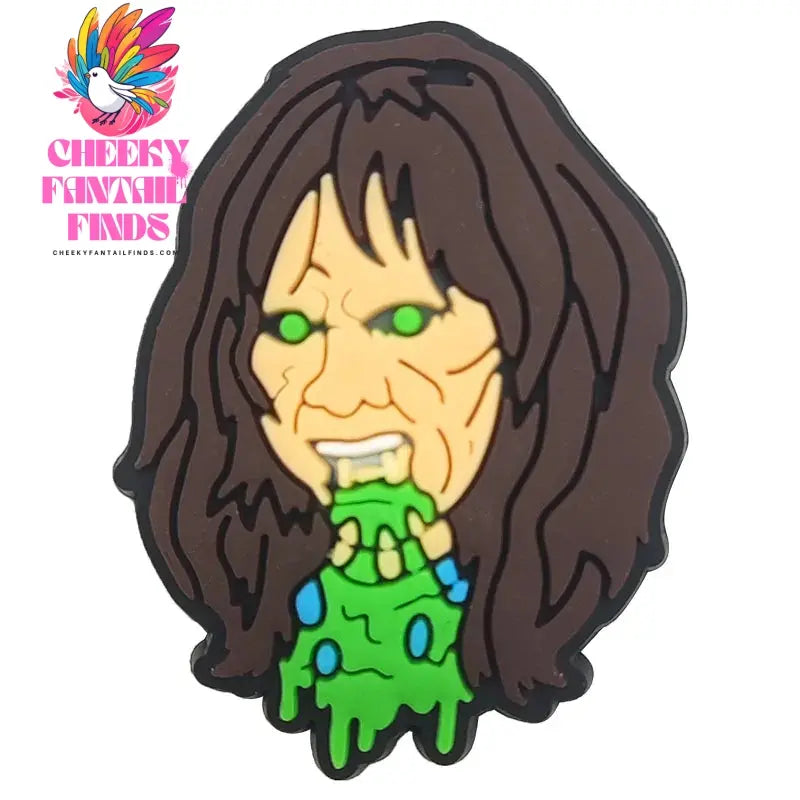 1pcs Halloween Horror Movie Exorcist shoe Charms Designer for Shoe Accessories for Classic Clog Kids Gift Hot Sale Cheeky Fantail Finds