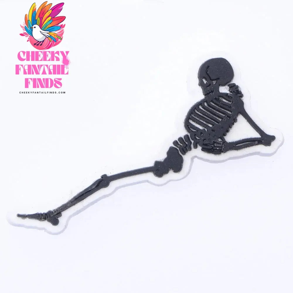 1pcs Horror Movie Skeleton Shoe Charms Black Bone Shoe Decoration The Best Gifts For Boyfriend Kids Boys Girls Cheeky Fantail Finds