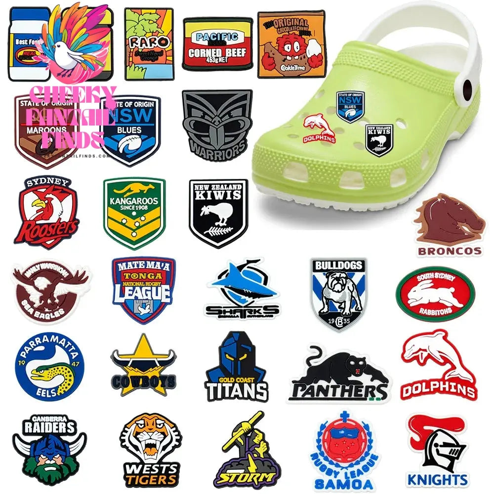 1pcs Hot new product PVC Cartoon American style decorative sandals accessories decorative children gifts Cheeky Fantail Finds
