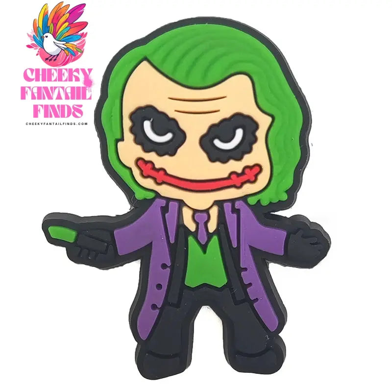 1pcs Joker Movie Cartoon Shoe Charms Accessories Children Shoe Decorations Fit Wristband Classic Clog Charms Party Present Cheeky Fantail Finds