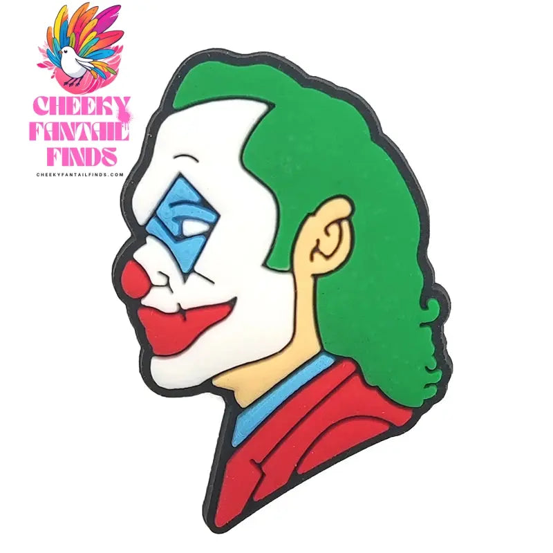 1pcs Joker Movie Cartoon Shoe Charms Accessories Children Shoe Decorations Fit Wristband Classic Clog Charms Party Present Cheeky Fantail Finds