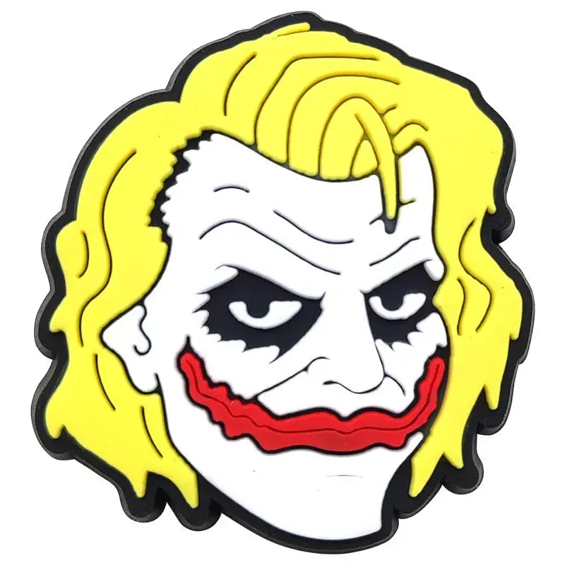1pcs Joker Movie Cartoon Shoe Charms Accessories Children Shoe Decorations Fit Wristband Classic Clog Charms Party Present Cheeky Fantail Finds