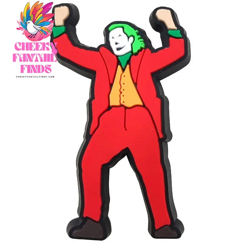 1pcs Joker Movie Cartoon Shoe Charms Accessories Children Shoe Decorations Fit Wristband Classic Clog Charms Party Present Cheeky Fantail Finds