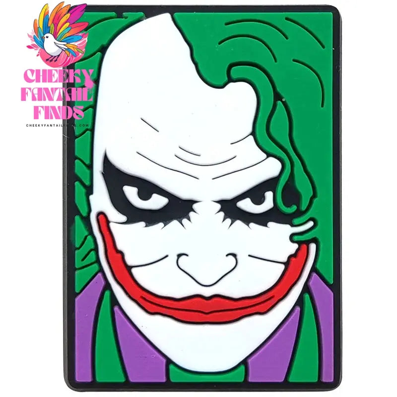 1pcs Joker Movie Cartoon Shoe Charms Accessories Children Shoe Decorations Fit Wristband Classic Clog Charms Party Present Cheeky Fantail Finds
