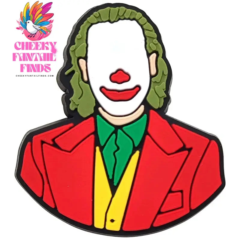 1pcs Joker Movie Cartoon Shoe Charms Accessories Children Shoe Decorations Fit Wristband Classic Clog Charms Party Present Cheeky Fantail Finds