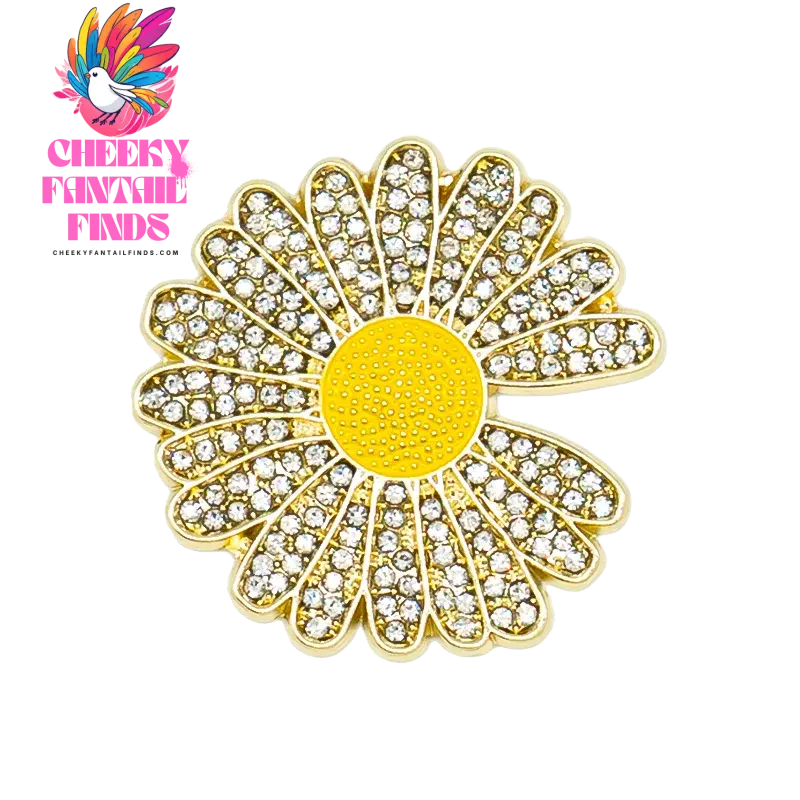 1pcs Metal Shoe Charms for Women Girls Daisy Lips Designer Shinning Golden Pins Shoes Accessories Decorations Buckle Gifts - Cheeky Fantail Finds
