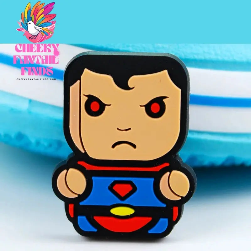 1pcs Movies Super Hero Shoe Cute Charms Decorations Pvc Accessories Cartoon 3D Badges for Batmans Kids Gift Toys Set Cheeky Fantail Finds