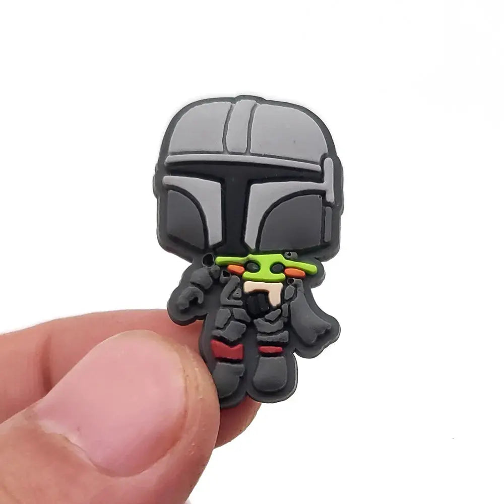 1pcs Movies Yoda Shoe Charms for Shoes Decoration Accessories PVC Charms Cartoon Badges for Kids Women Party Favors Gifts Cheeky Fantail Finds