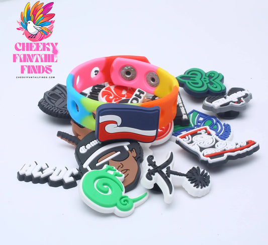 1pcs New Zealand style Love flag Shoes Decorated pvc shoes charm selling designer custom Shoe charm Cheeky Fantail Finds