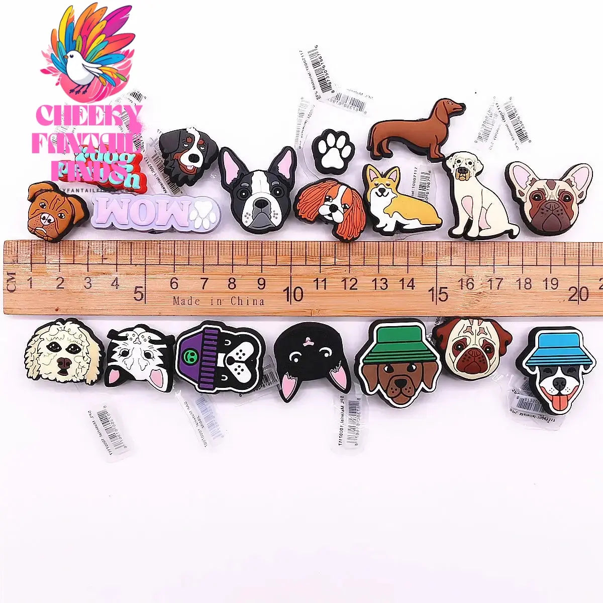 1pcs Original Cute Pets PVC Shoe Charms Funny Pug Designer Sandal Upper Decoration Accessories Bulldog Dog Cat Clog Pins Buckle Cheeky Fantail Finds