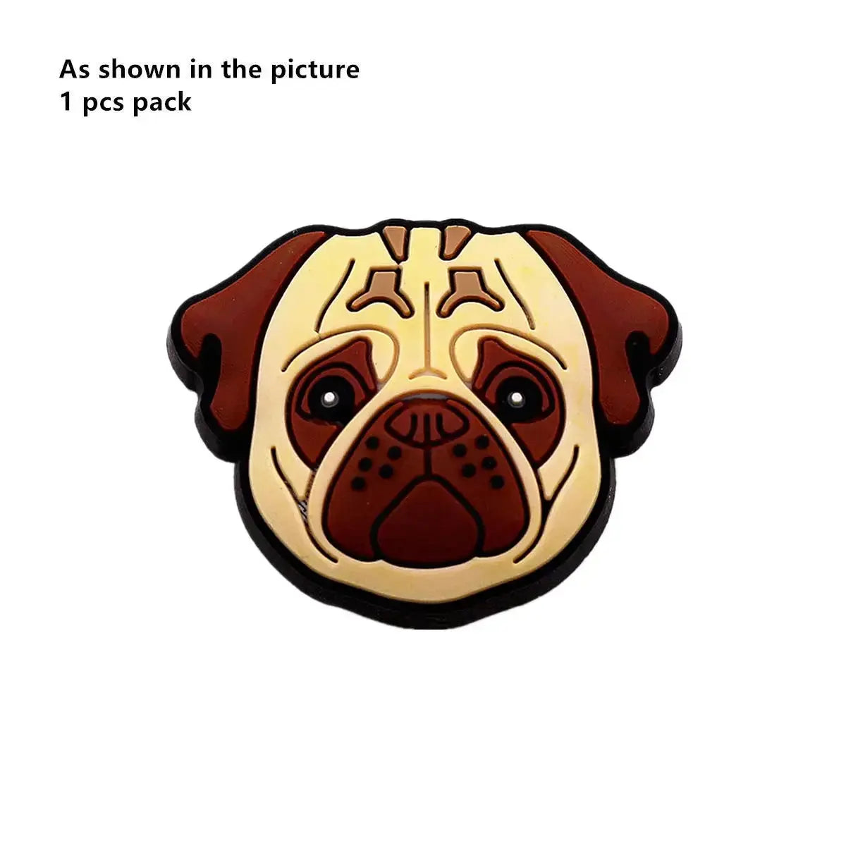 1pcs Original Cute Pets PVC Shoe Charms Funny Pug Designer Sandal Upper Decoration Accessories Bulldog Dog Cat Clog Pins Buckle Cheeky Fantail Finds