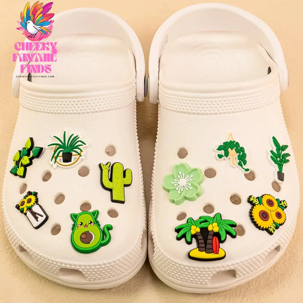 1pcs PVC All Plants Shoe Charms for Women Girls Kids Clog Accessories Fruit Flower Shoe Decorations Pins for Gift Sandal Buckles - Cheeky Fantail Finds