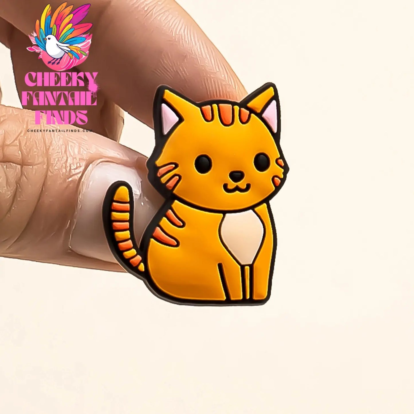 1pcs PVC Cute Cat Shoe Charms Pet Orange Cat Black Cat Shoe Decoration Pins Garden Sandal Accessories for Women Girl Boy - Cheeky Fantail Finds